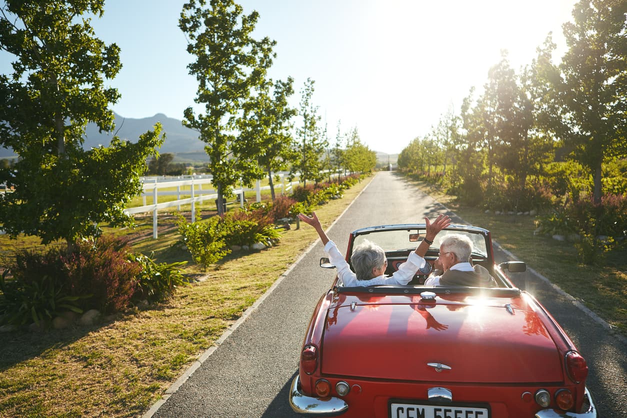 Couple enjoying retirement road trip — Retirement, Imagined by WakePointe Wealth